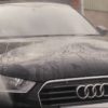 Hydro Blast car cleaning product being applied to black Audi