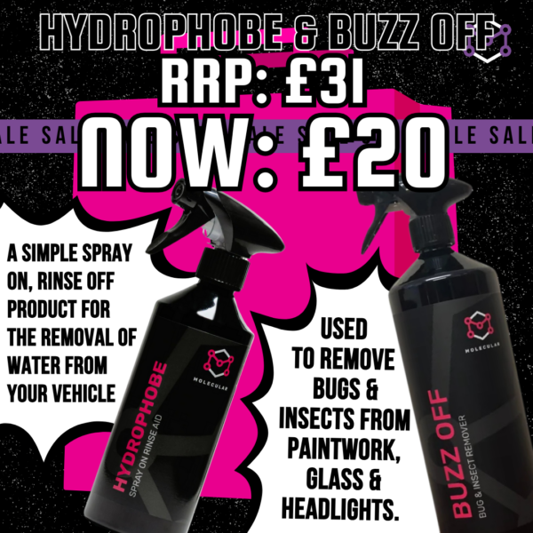 Rinse aid and bug remover sale offer.